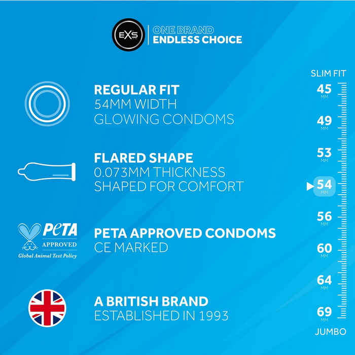 EXS Glowing Condooms 100 Stuks