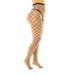 Mapalé Zwarte Netpanty Met Grove Ruit Queen Size