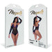 Mapalé Visnet Body Set Met Kant Zwart & Paars