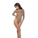 Mapalé Leopard Mesh Body Met Lange Mouwen