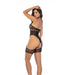 Mapalé Zwarte Leopard Body Met Halter