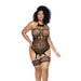 Mapalé Zwarte Leopard Body Met Halter