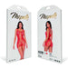 Mapalé Rode Visnet Playsuit Met Uitsparingen