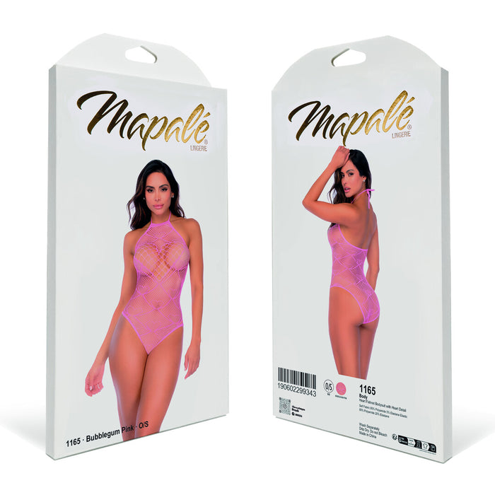 Mapalé Roze Hartjes Visnet Body Met Strass