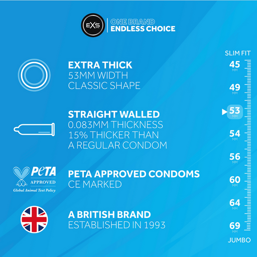 EXS Extra Thick Condooms 12 Stuks