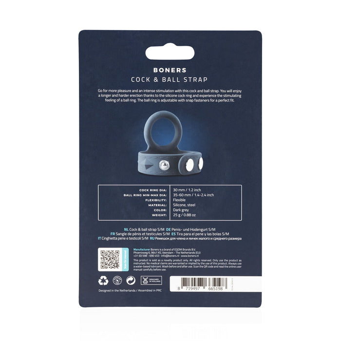 Boners Verstelbare Cock & Ball Strap - Klein