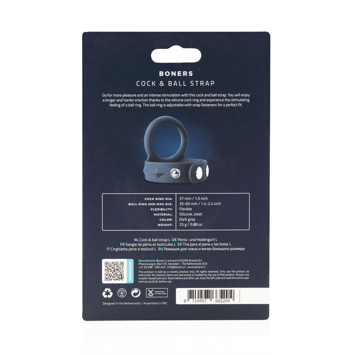 Boners Verstelbare Cock & Ball Strap - Groot