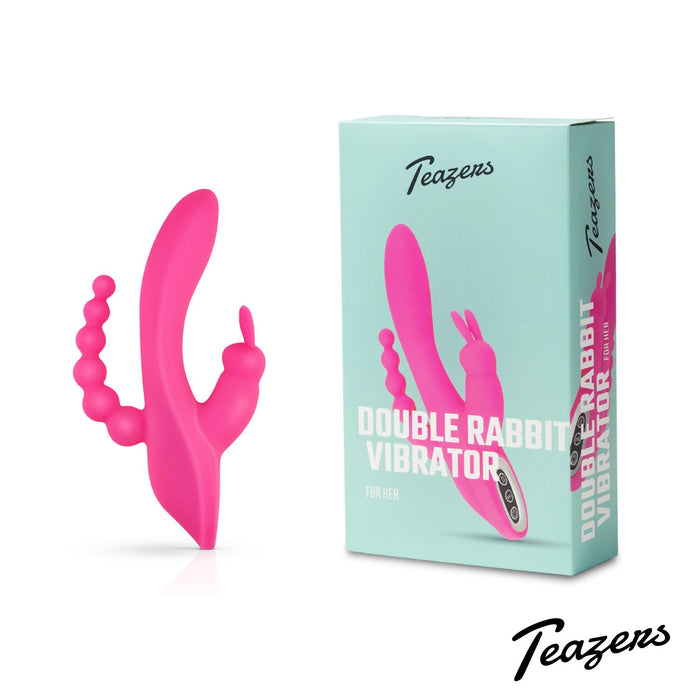 Teazers Dubbele Rabbit Vibrator 21 cm