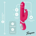 Teazers Rabbit Vibrator Roos 22 cm