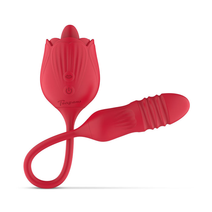 Teazers Stotende Vibrator Met Clitoris Stimulator