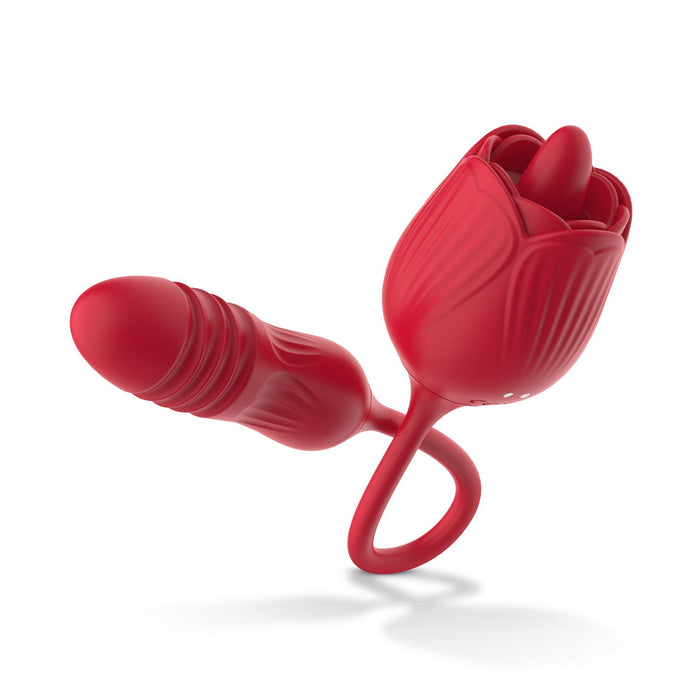 Teazers Stotende Vibrator Met Clitoris Stimulator