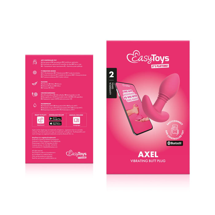EasyToys Axel Vibrerende Buttplug Met App 10 cm
