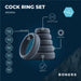 Boners Set Van 6 Platte Siliconen Cockringen