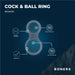 Boners Siliconen Cockring & Ballstretcher