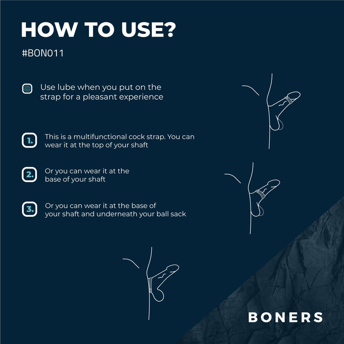 Boners Verstelbare Cock Strap - Klein