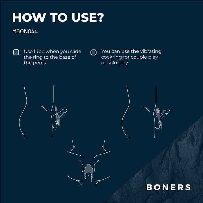 Boners Verstelbare Vibrerende Cockring