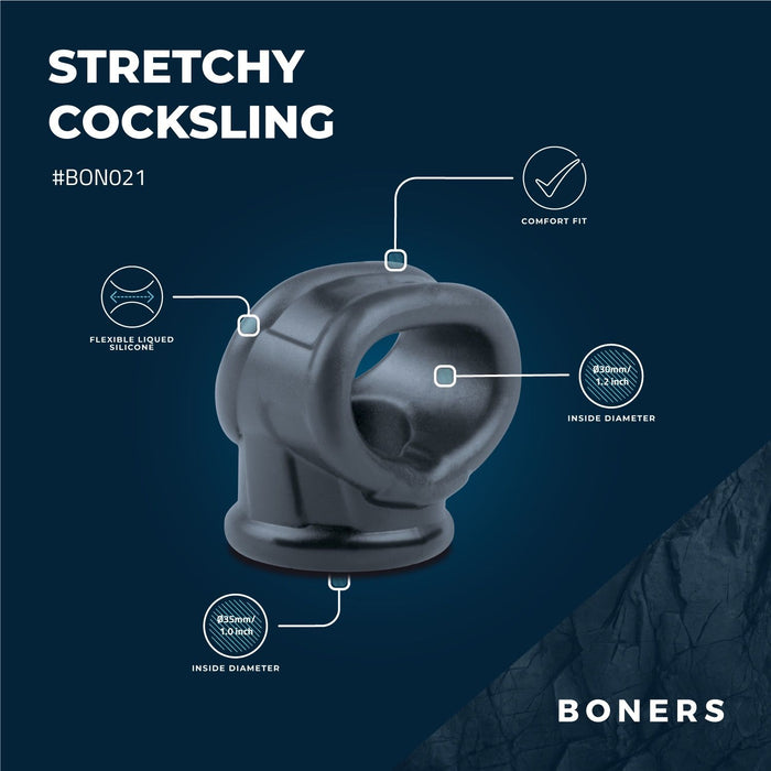 Boners 2-in-1 Siliconen Ballstretcher