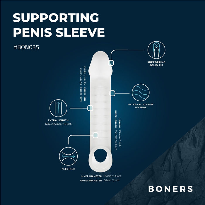 Boners Verstevigende Penissleeve 25 cm