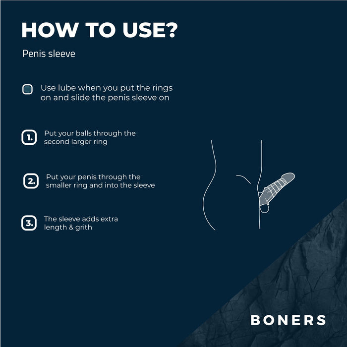 Boners Verstevigende Penissleeve 25 cm
