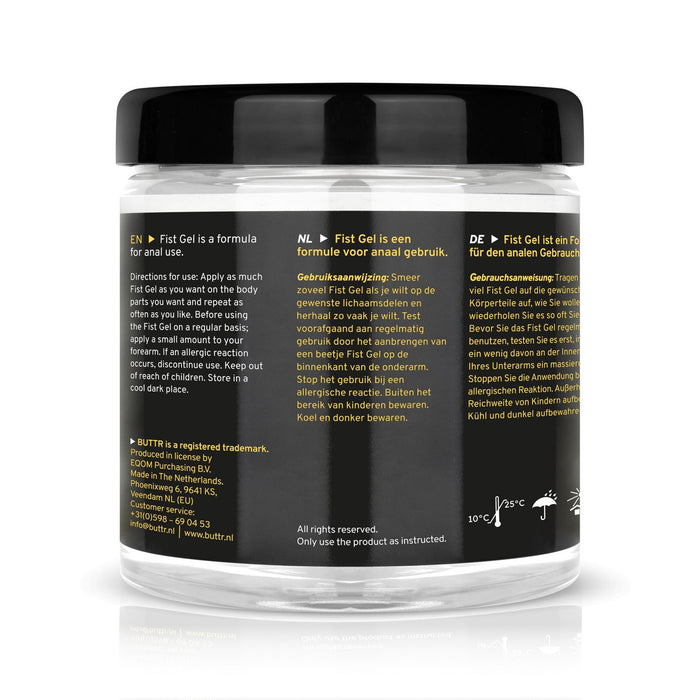 Buttr Transparante Fisting Gel Non Sticky 500 Ml