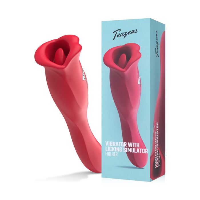 Teazers Vibrator Met Likkende Clitoris Stimulator