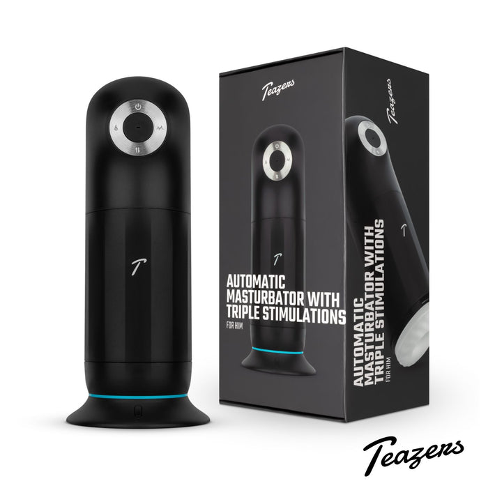 Teazers Automatische Masturbator Met Driedubbele Stimulatie