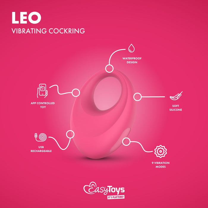 EasyToys Leo Vibrerende Cockring Met App