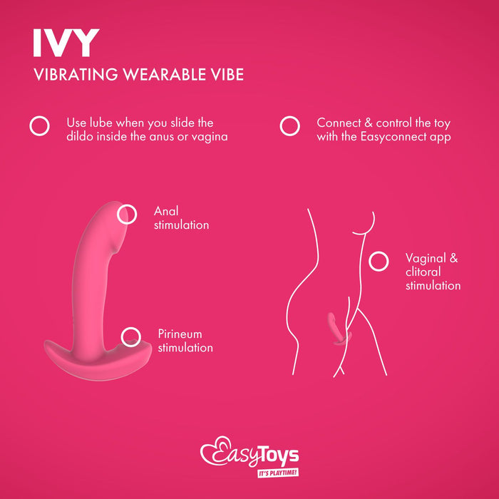 EasyToys Ivy Draagbare Vibrator Met App 12 cm