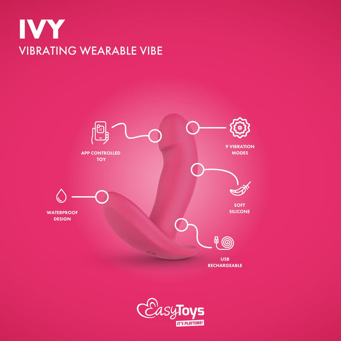 EasyToys Ivy Draagbare Vibrator Met App 12 cm