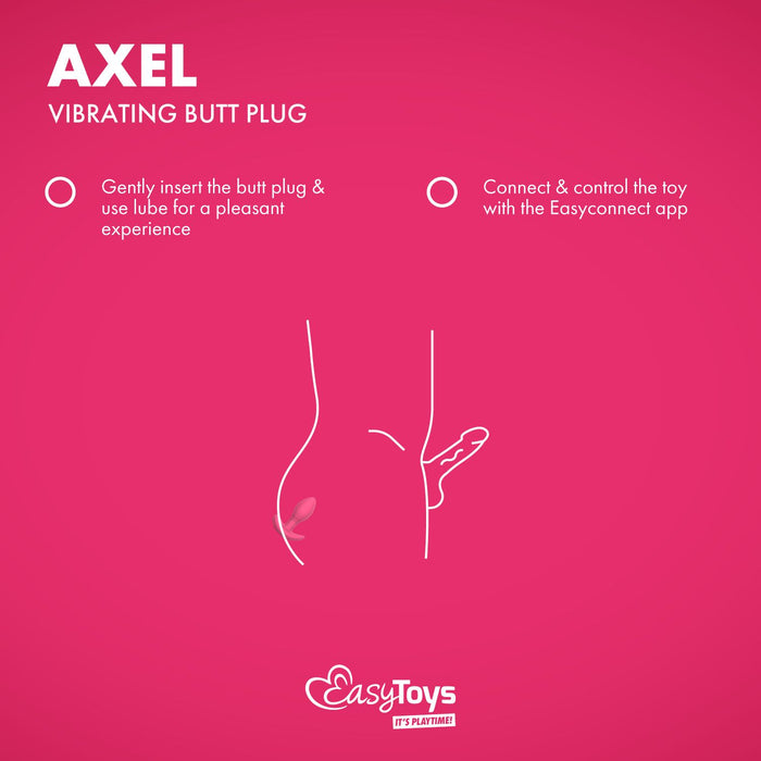 EasyToys Axel Vibrerende Buttplug Met App 10 cm