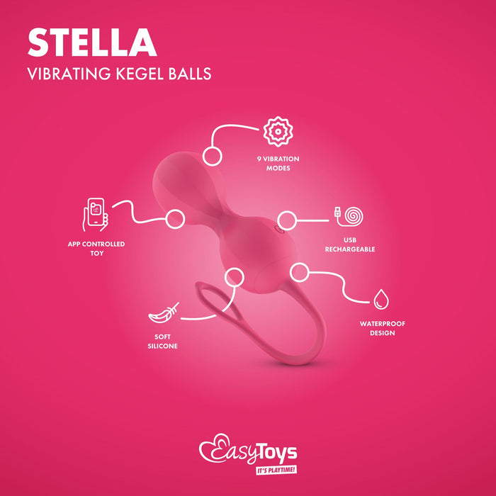 EasyToys Stella Vibrerende Kegel Ballen Met App