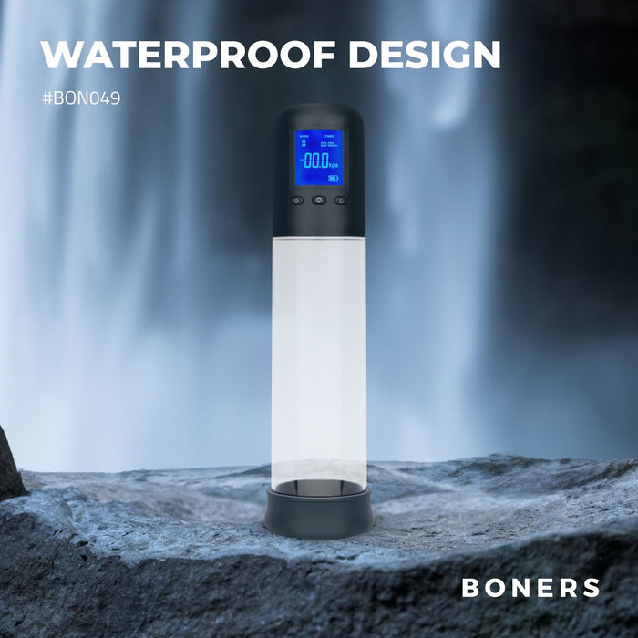 Boners Automatische Penispomp Met LCD-Scherm