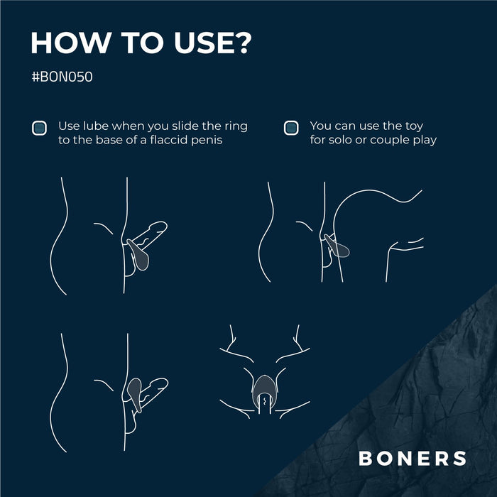 Boners Flexibele Vibrerende Cockring