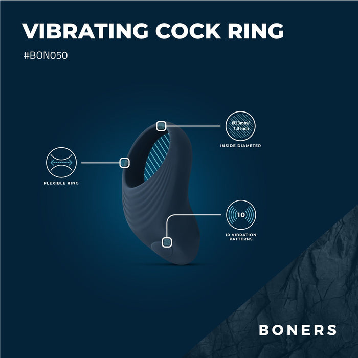 Boners Flexibele Vibrerende Cockring