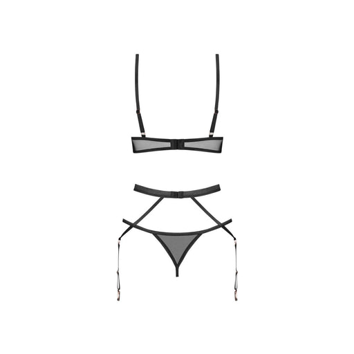 Obsessive Euridia Lingerie Set 3 Stuks Zwart