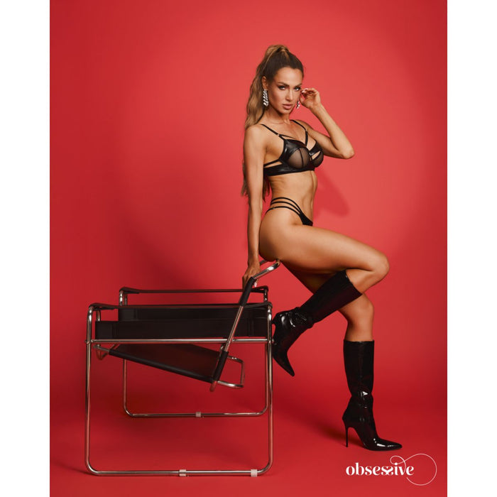 Obsessive Dominna 2-delige Lingerie Set Zwart
