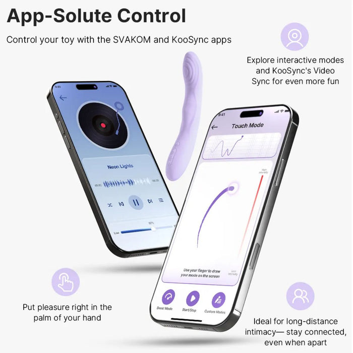 Svakom Selena Verwarmde G-Spot Vibrator Met App 21 cm