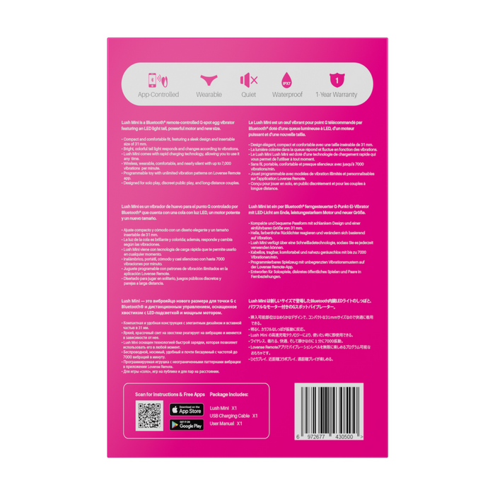 Lovense Lush Mini Vibrerend Eitje Met App