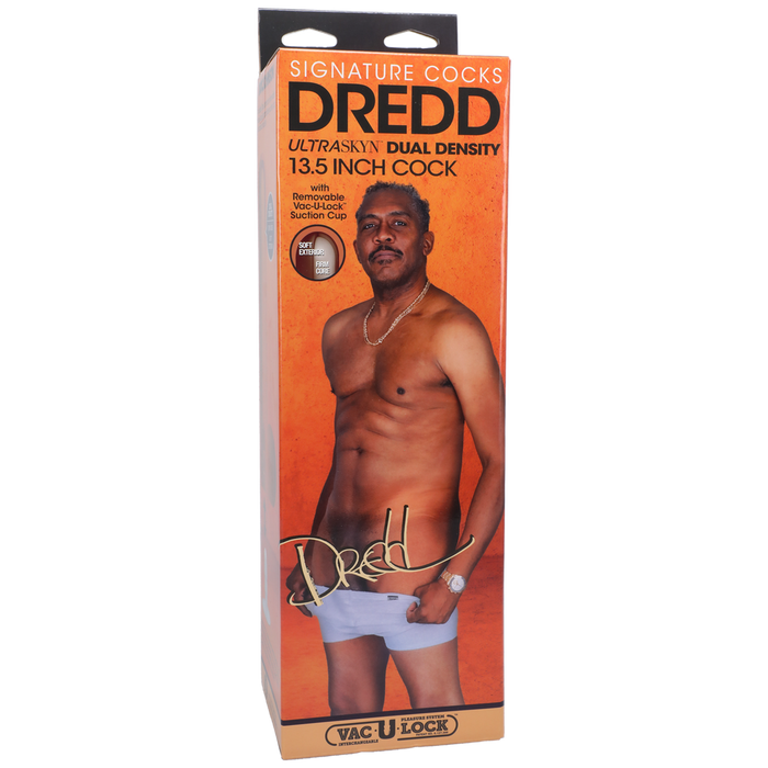 Dredd Realistic Ultraskyn Dildo 13.5 / 34 Cm Chocolate