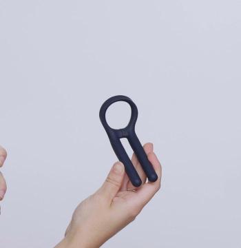 Boners Vibrerende Cockring Met Ballenstimulator