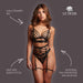Le Désir Zwarte Strappy 2-delige Lingerieset