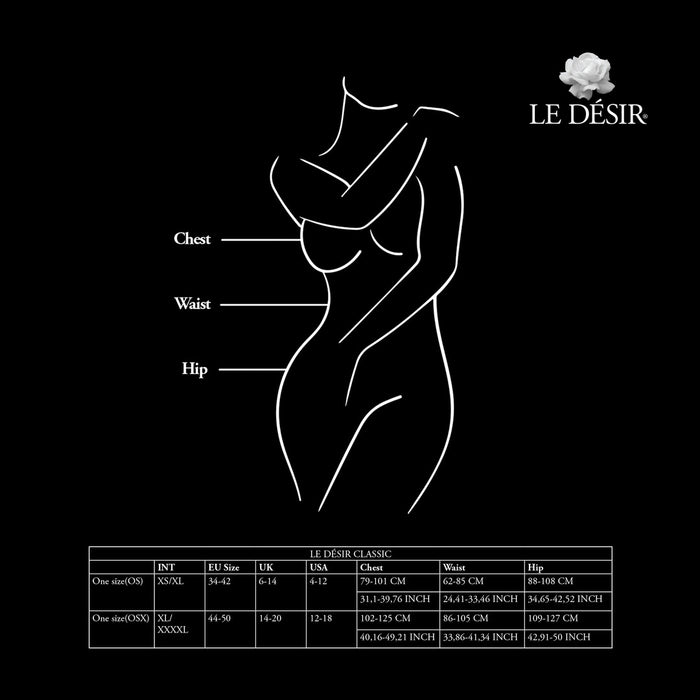 Le Désir Zwarte Leopard Mesh Open Body Met Lange Mouwen