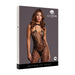 Le Désir Zwarte Kanten Bodystocking Met Halterhals