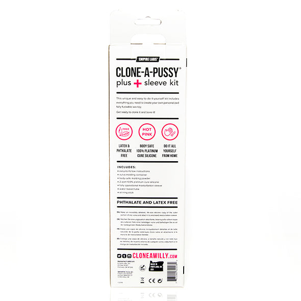 Clone-A-Pussy Plus+ Silicone Casting Kit Hot Pink