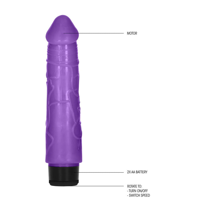 GC Realistische Vibrator Paars 20 cm