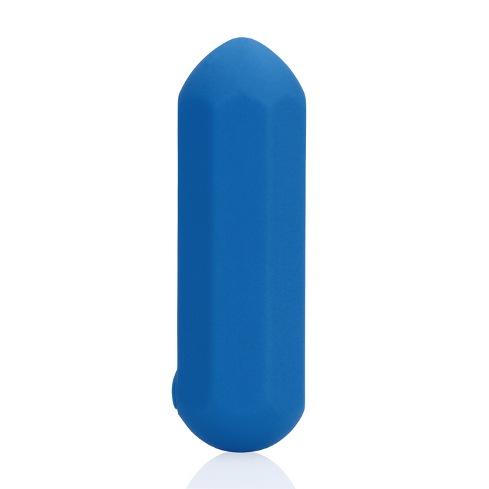Loveline Hexagon Shaped Bullet Vibrator Jetset Blue 7cm