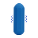 Loveline Hexagon Shaped Bullet Vibrator Jetset Blue 7cm