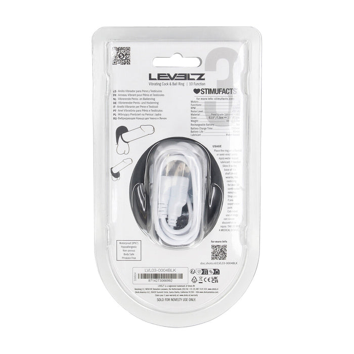 Levelz Vibrerende Cockring & Ballenring 7,3 cm