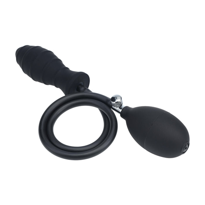 Levelz Ribbed Opblaasbare Buttplug 12 cm
