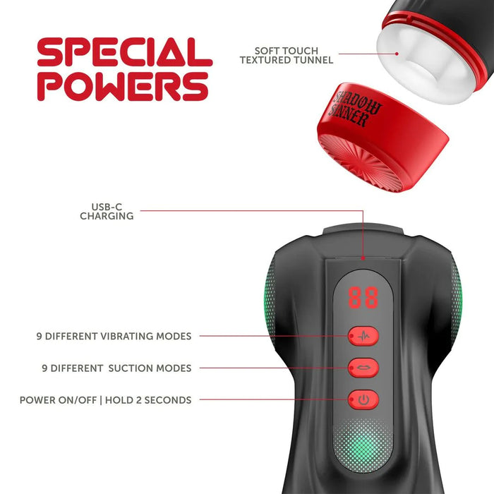 Masturs Raven Shadow Sinner Automatische Masturbator